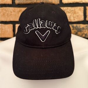 Callaway Black Cap with Embroidered Logo